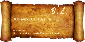 Budaspitz Leila névjegykártya